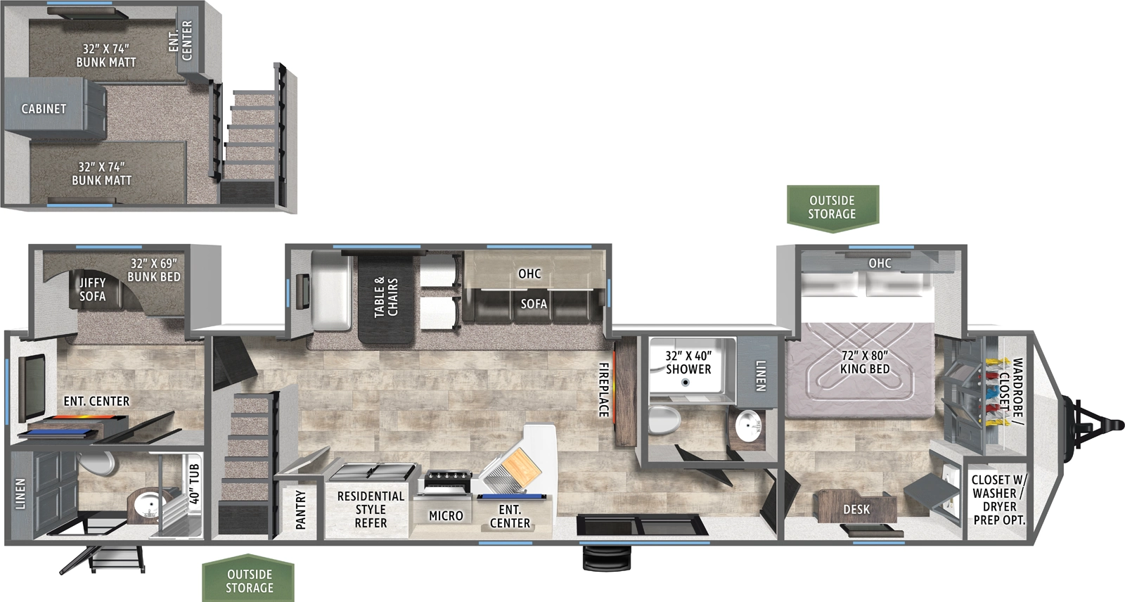Puma Vista 429LFT Floorplan